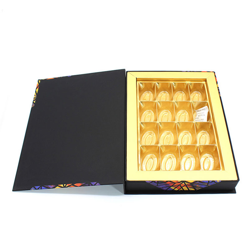 High Quality Black Magnetic Fancy Paper Chocolate Gift Box