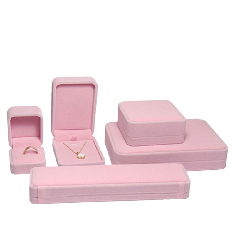Custom Design Logo High Quality Fashion Velvet Jewelry Box